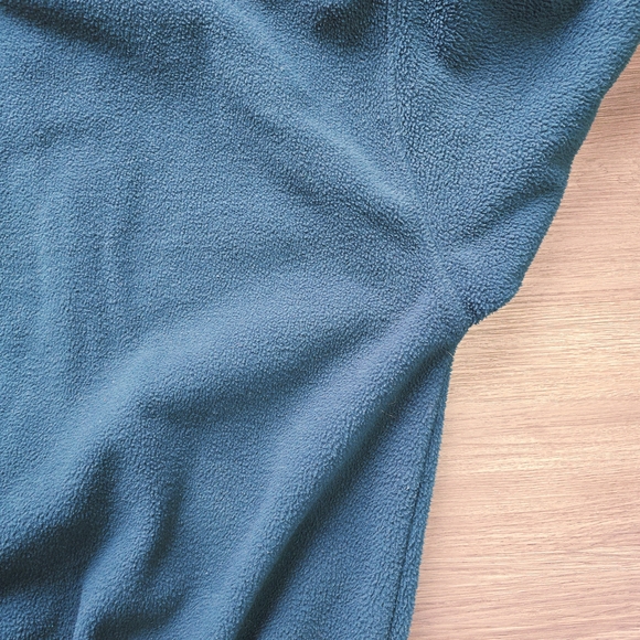 Vintage Unisex Teal Adidas Adventure Fleece Zip Up Hoodie - Picture 15 of 16